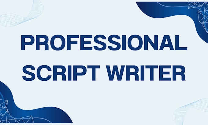 Be your professional movie and youtube script writing by Sylvie_janette ...