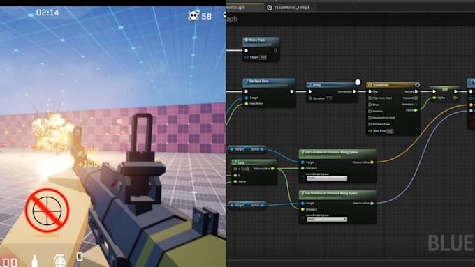 create, fix unreal engine blueprints, develop unreal engine or gameplay systems
