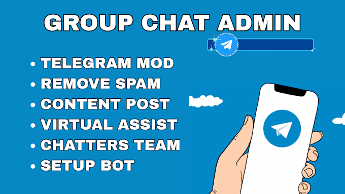 do chat moderator and community manager for telegram support