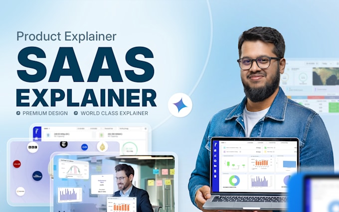 do 2d animated explainer video and saas, ai product explainer video animation