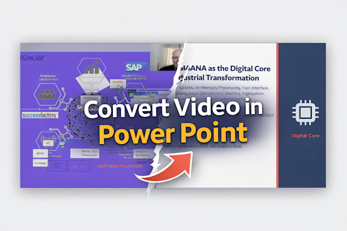 transform your video in power point slides