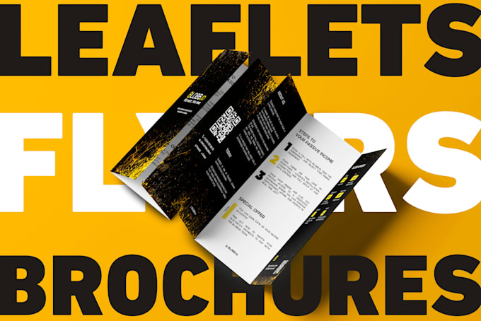 design a flyer or poster ready for print