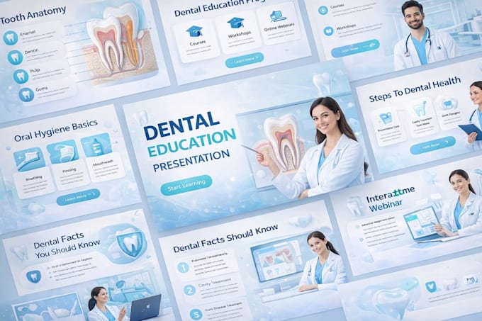 design human made professional dental powerpoint presentations