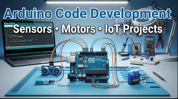 write or fix arduino code for sensors, motors and iot projects