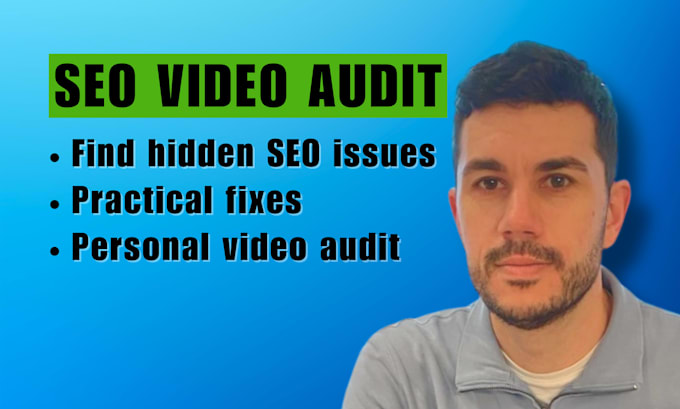 record an actionable SEO video audit of your website