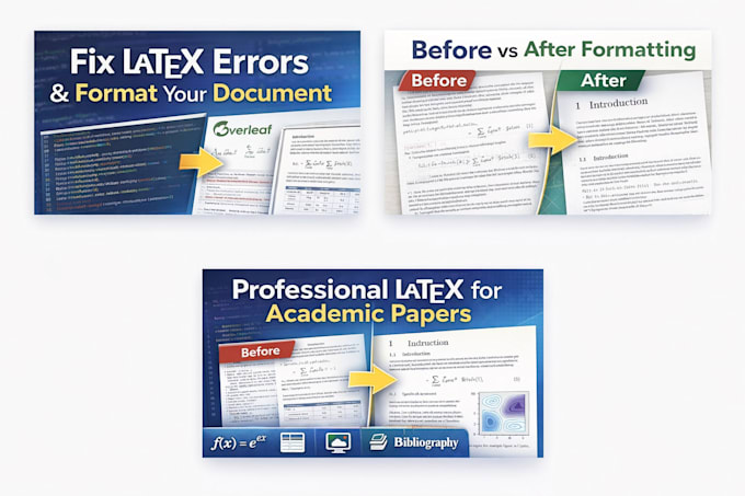 fix and format your latex document professionally