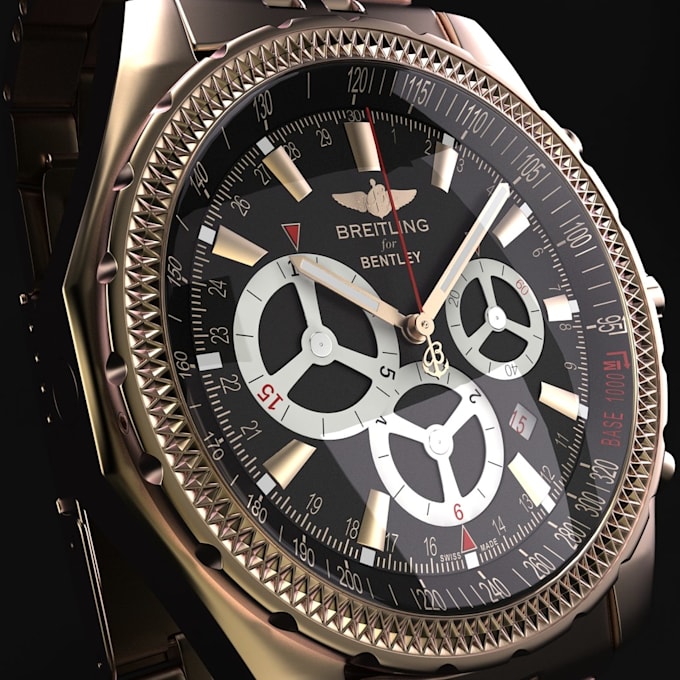 create realistic 3d watch design 3d watch model 3d watch animation