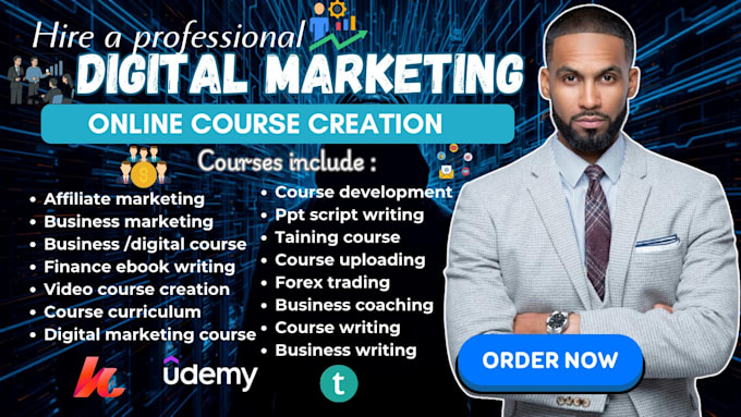 create digital online course content, business ebook and course creation