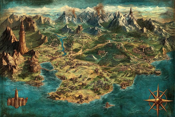 draw a map illustration for your project