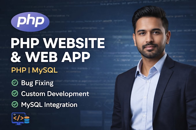 develop PHP mysql web applications and fix PHP bugs