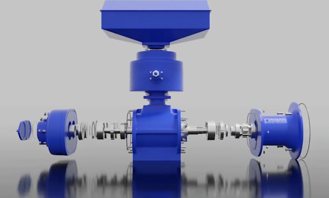 do engineering explainer video technical 3d animation industrial product design