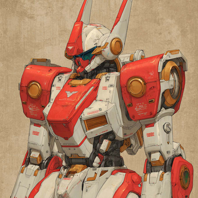 do mecha robot gundam illustrations