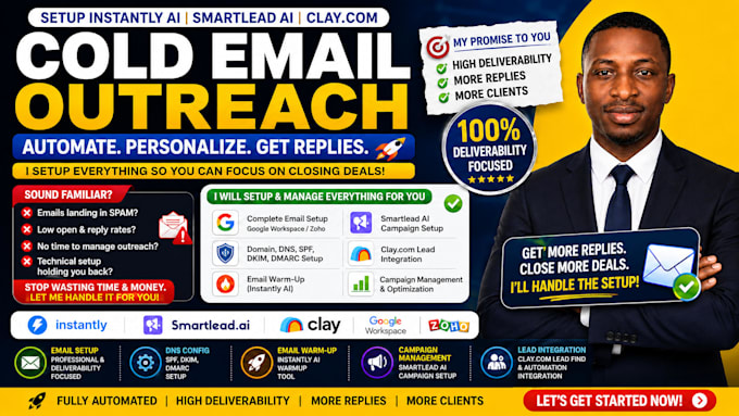setup instantly ai smartlead ai clay com automate cold email outreach instantly