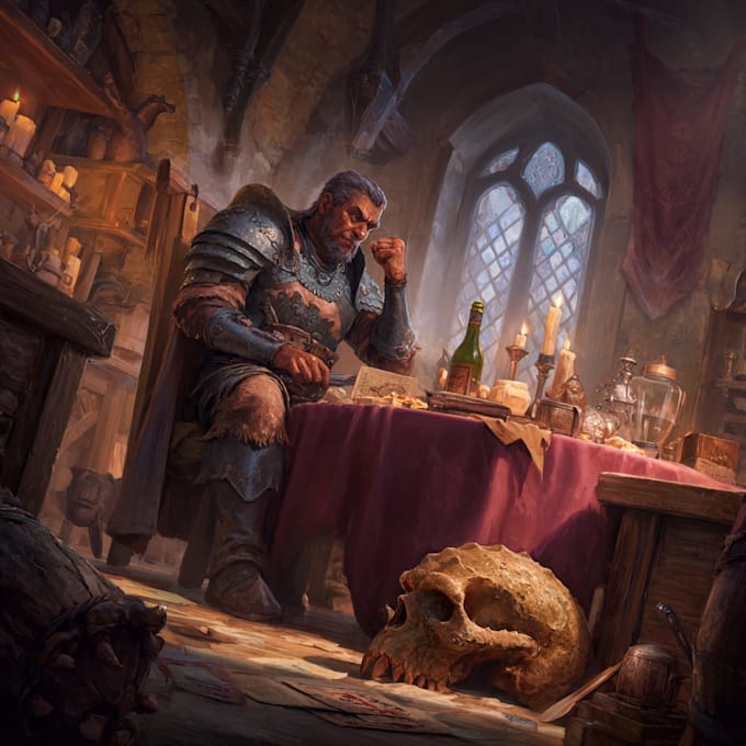 draw a realistic character concept art