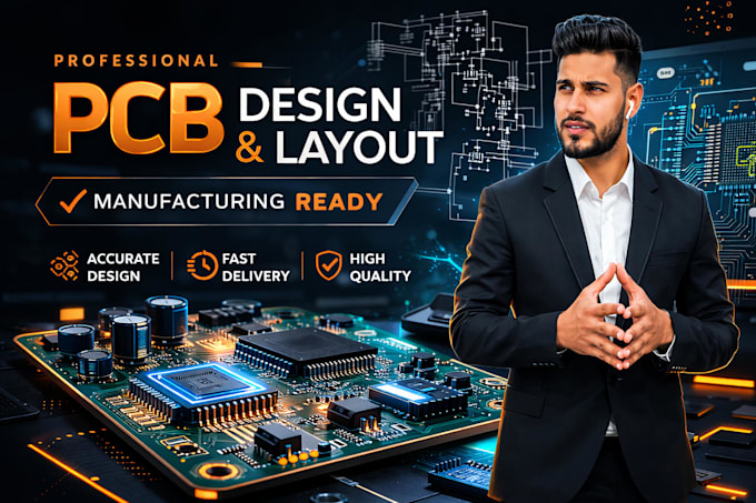 design manufacturing ready pcb layout schematic gerber and bom