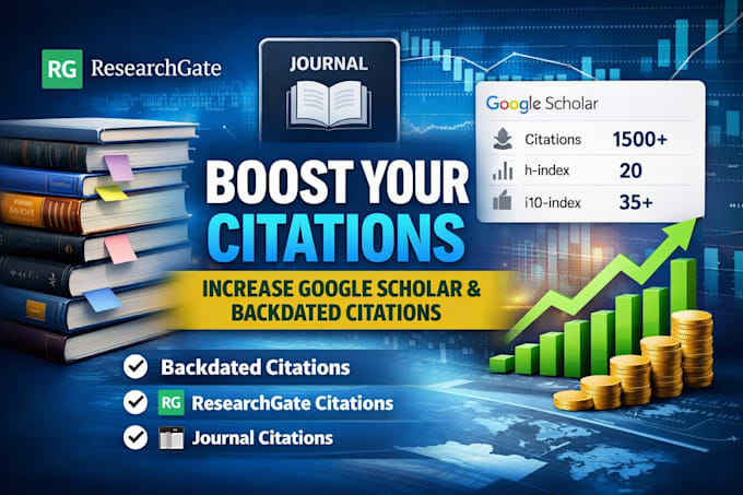 increase google scholar citations, backdated citation with researchgate, journa