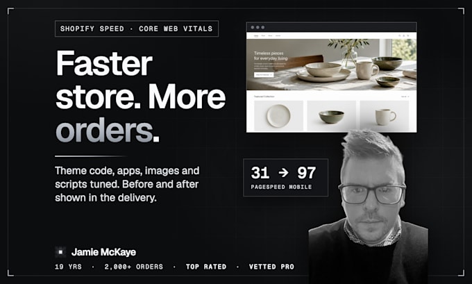 speed up your shopify store and fix core web vitals professionally