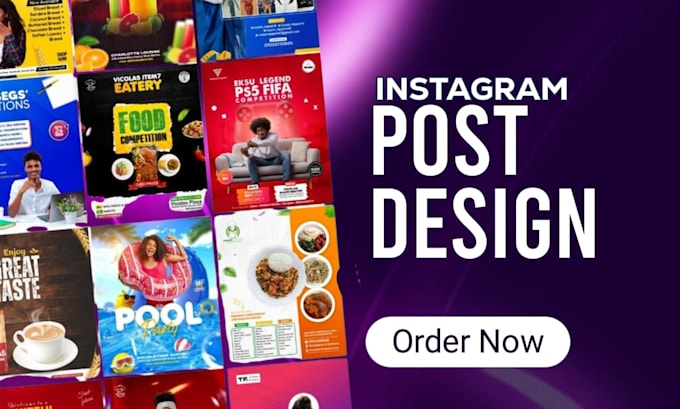 design modern instagram branding, posts, and carousel