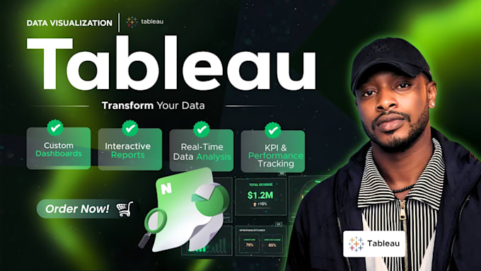 create interactive tableau dashboard, data visualization and reports
