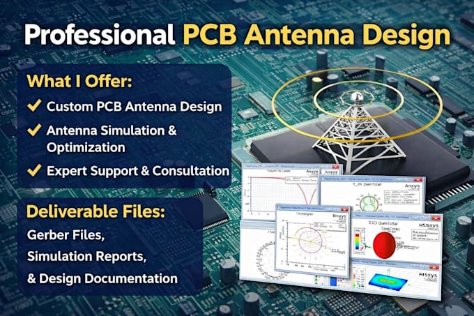 design custom pcb antenna rf layout pifa monopole simulation hfss altium