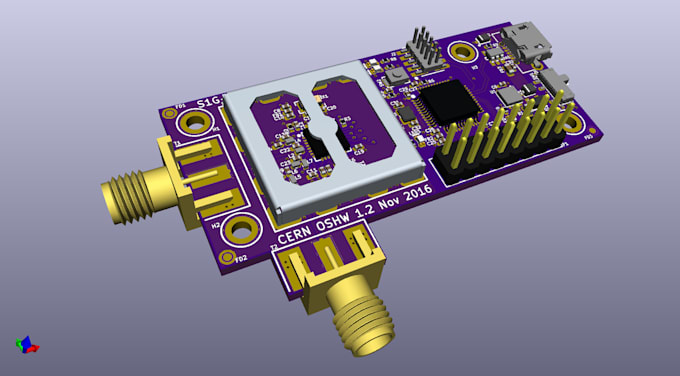 design rf high speed multilayer pcb, impedance control, antenna layout kicad dfm