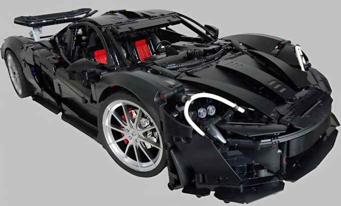 custom 3d lego model interative smart brick stl printable pdf instruction car