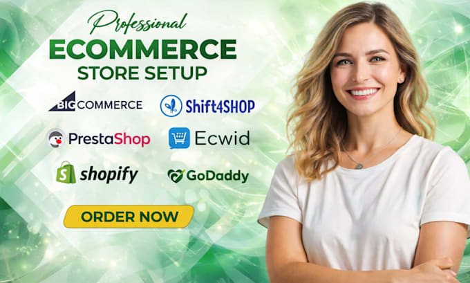 do bigcommerce shift4shop prestashop ecwid shopify godaddy ecommerce store