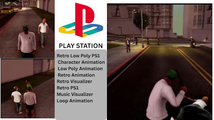 create retro psx low poly 3d models and neopsx visuals