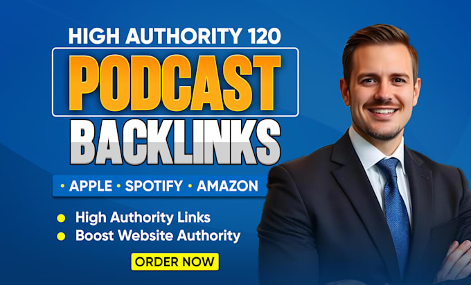 do 120 high authority podcast backlink from new platforms