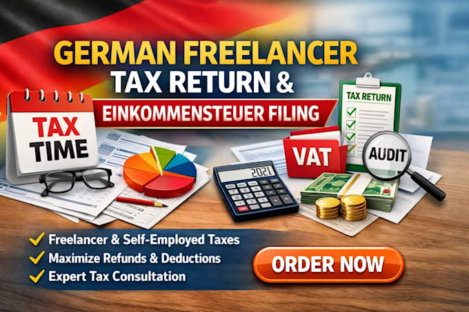 prepare german freelancer tax return einkommensteuer self employed filing
