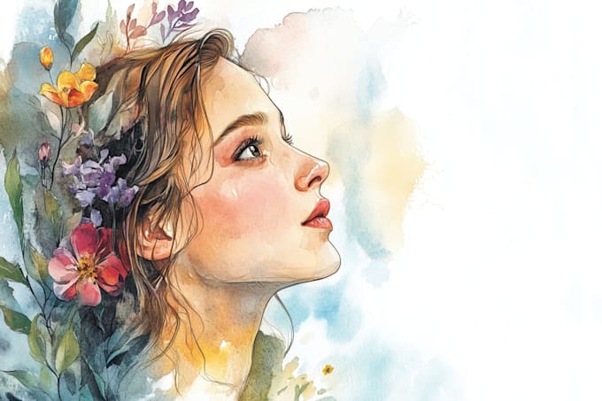 hand paint a watercolor illustration