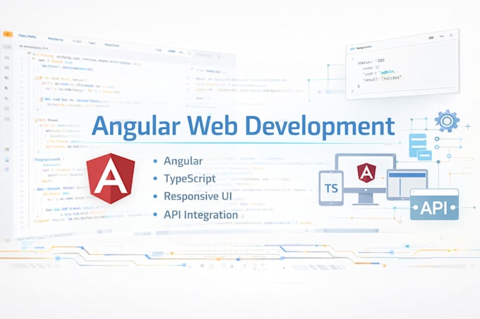 develop responsive angular web applications and frontend UI
