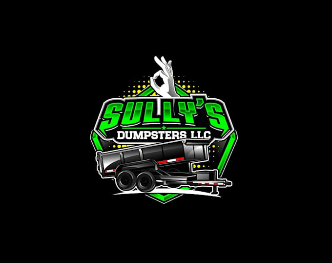 create high quality and beautiful dumpster logo design