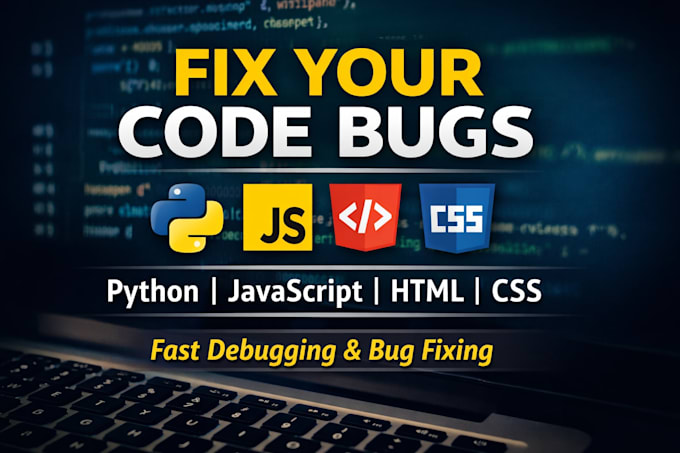 fix bugs in python javascript HTML CSS or web apps