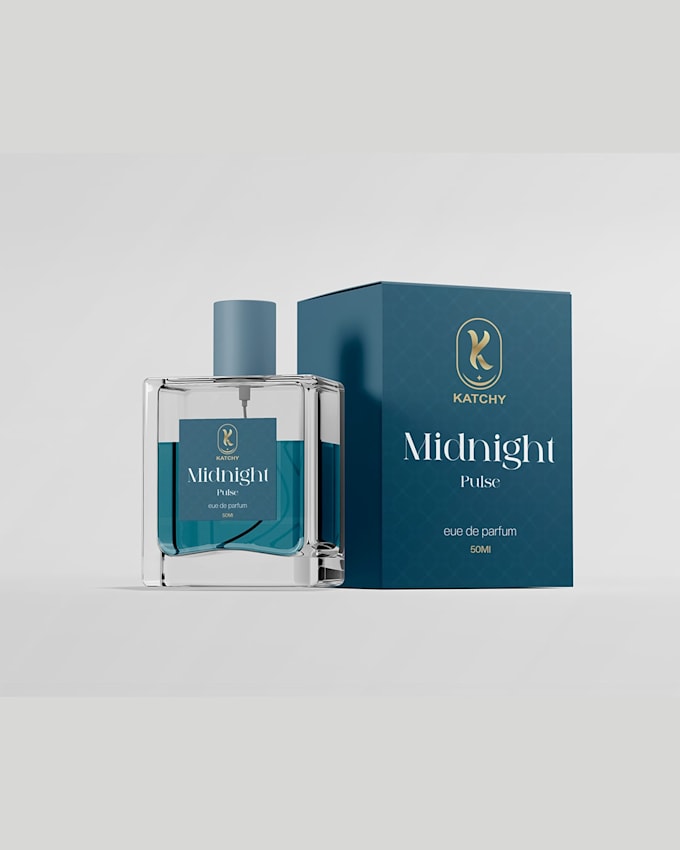 design luxury perfume box packaging and label design