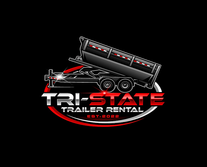 create high quality and beautiful dump trailer logo design