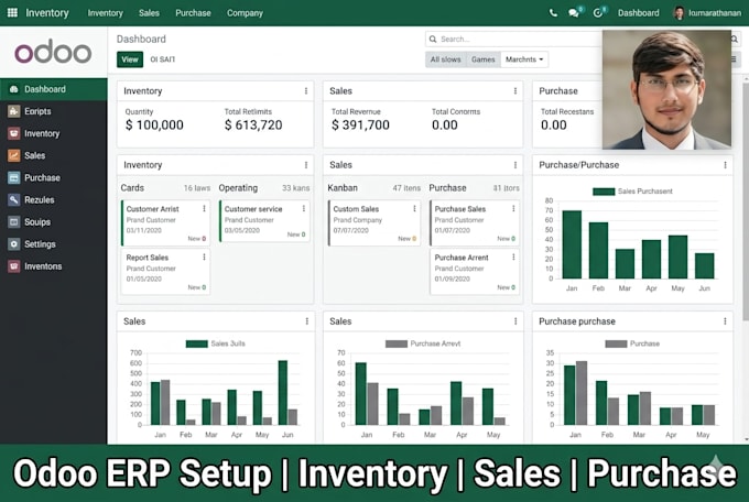 setup and configure odoo erp system for your business