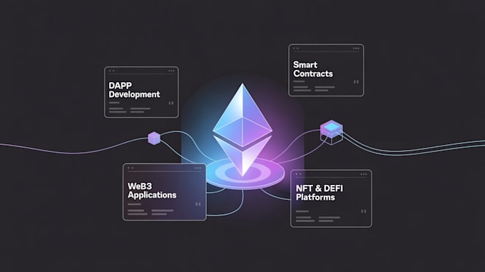 develop a dapp,smart contract or blockchain web3 application