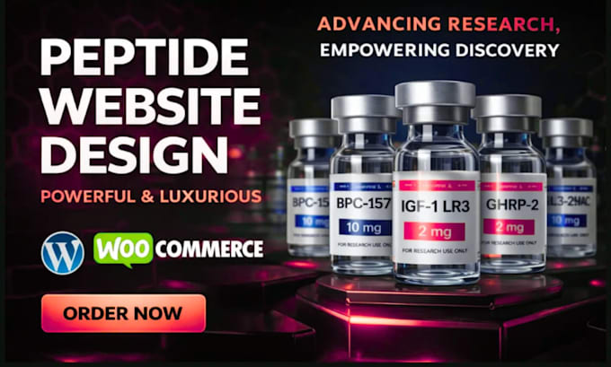 build fda compliant research peptide website store