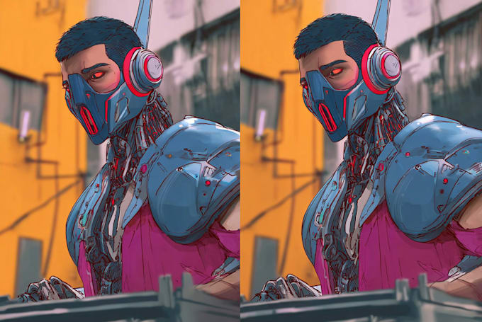 draw mecha cyborg for anything