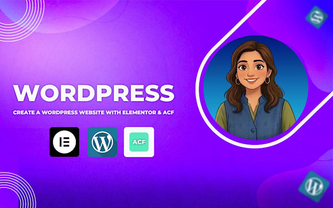 build custom wordpress website using elementor and advanced custom fields acf