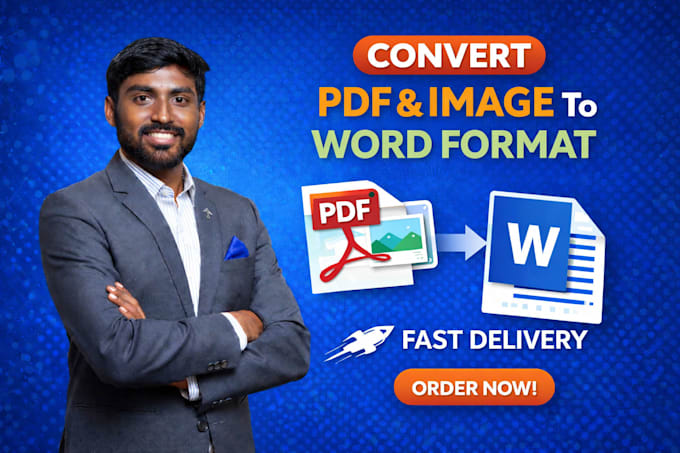 convert pdf to word and data entry