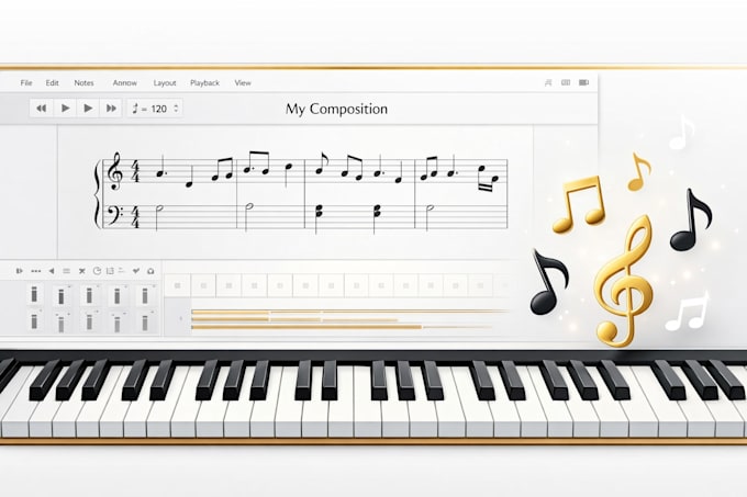 write professional sheet music using sibelius or finale notation