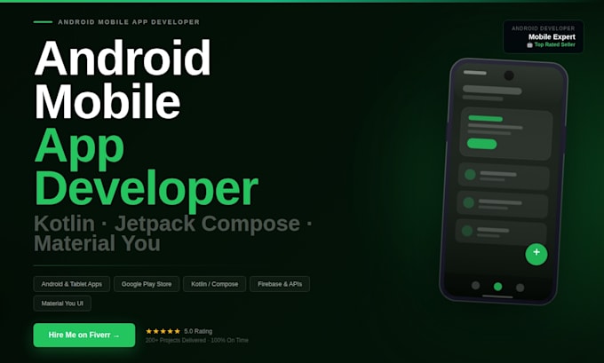 develop a professional android app