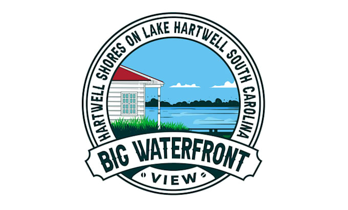 design monogram hartwell shores logo