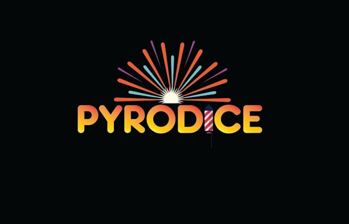 create a creative modern fireworks logo design