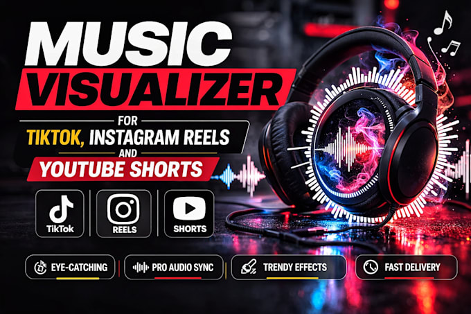 Create youtube shorts audio spectrum visualizer by Mannankhan05 | Fiverr