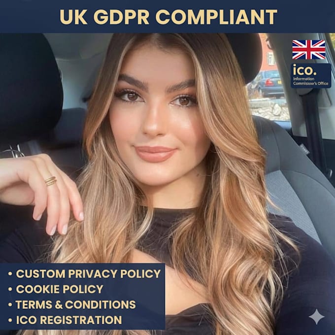 draft a professional UK gdpr privacy policy and cookie policy