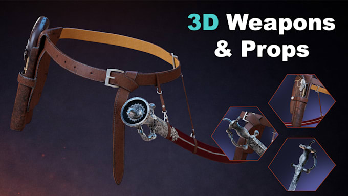 create high quality 3d game props and assets