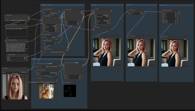 train lora model and create comfyui workflow for stable diffusion